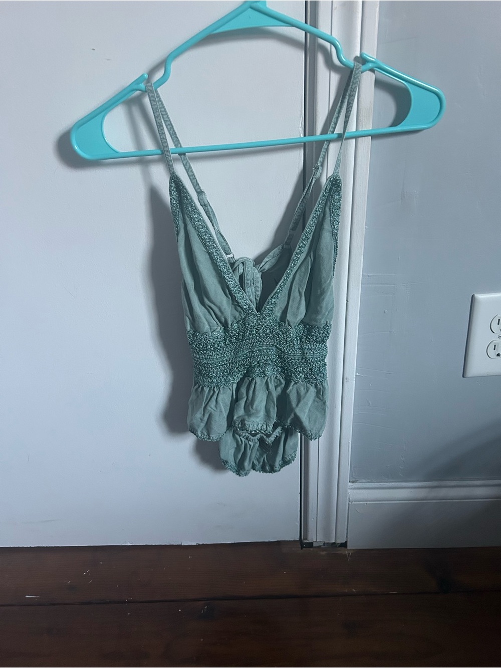 Green going out tank top